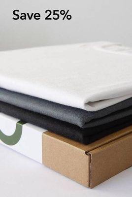 3-Pack Nooboo Luxe Bamboo T-Shirts - 555 g