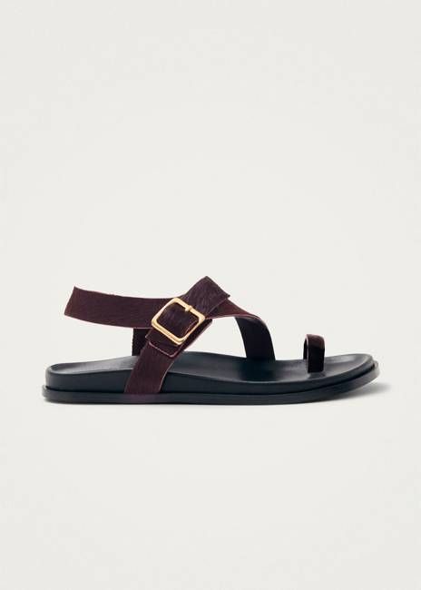 Siren Soft Burgundy Leather Sandals