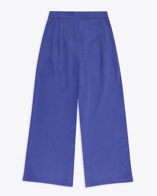 Lowie Cobalt Lyocell Wide Leg Trouser