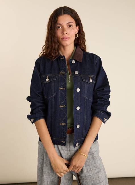 Nalan Organic Cotton Denim Trucker Jacket