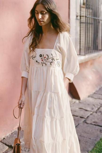 The Ren Dress | Ecru