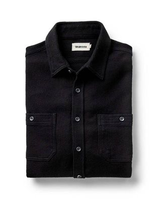 The Utility Shirt in Black Indigo Sashiko