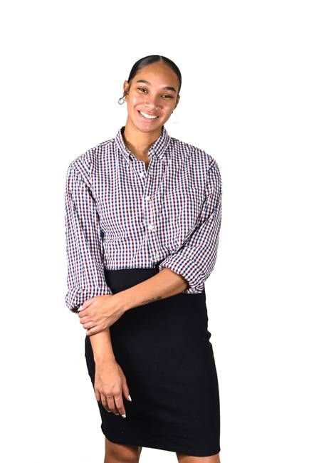 Cropped Button Up Upcycled Long Sleeve Shirt