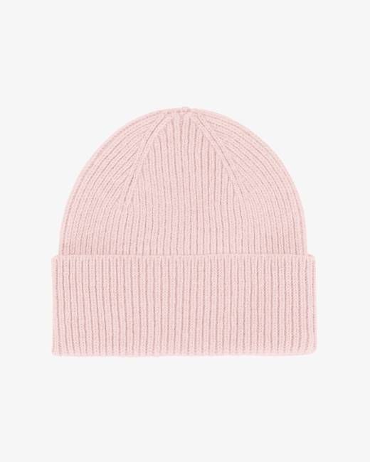 Merino Wool Beanie - Faded Pink