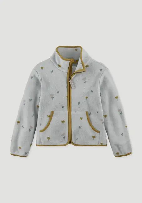 Fleece jacket made of pure organic cotton