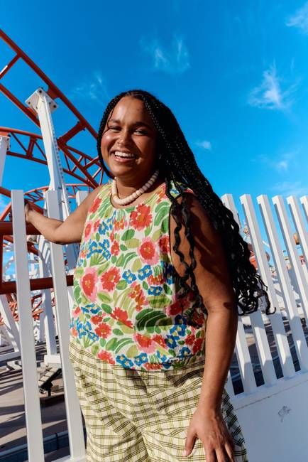 Arden - Cotton Shell Top in Ivory Marie