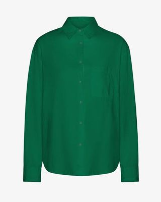 Organic Oversized Shirt - Kelly Green