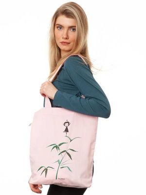 Yogamädchen Tote Bag light pink