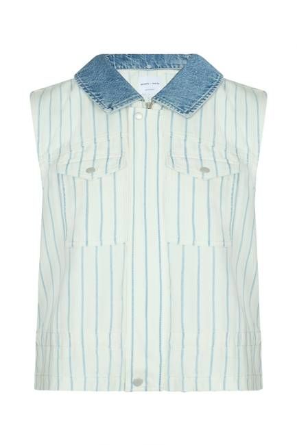 Billie Vest In Faded Stripe