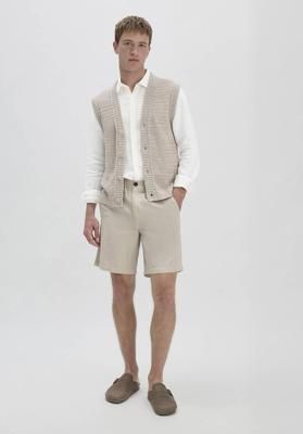 Shorts Relaxed aus Bio-Baumwolle mit Leinen