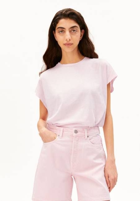 SLUB JERSEY T-SHIRT | pink mist