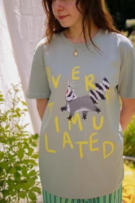 Overstimulated Raccoon Tee