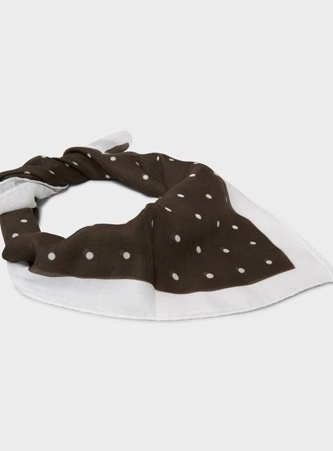Tencel Polka Dot Chocolate Neem Bandana