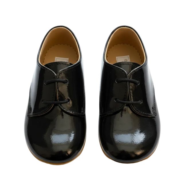 Britannical x Early Days - Chipper Pre-Walker Baby Shoes - Patent Black