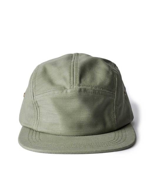 The 5-Panel Cap in Field Olive Reverse Sateen
