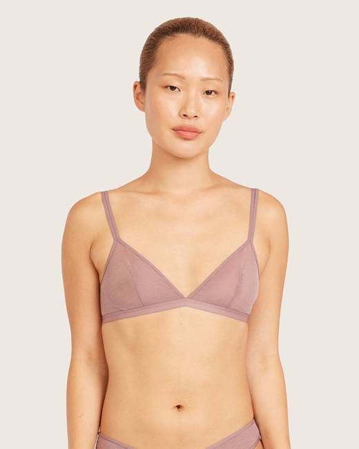 FreeMesh Triangle Bralette - Mauve