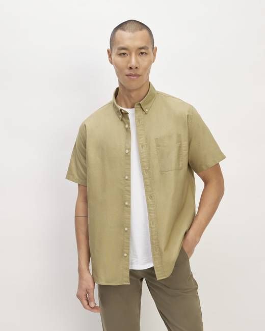 The Organic Short Sleeve Oxford Shirt | Cornstalk