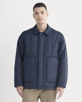 ReNew Vertical-Quilted Jacket | Navy