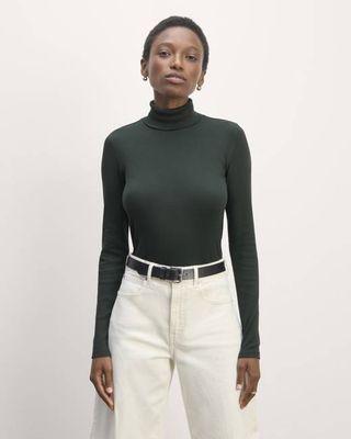 The Luxe Rib Turtleneck | Scarab