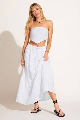 Canyon Skirt - White EcoLinen