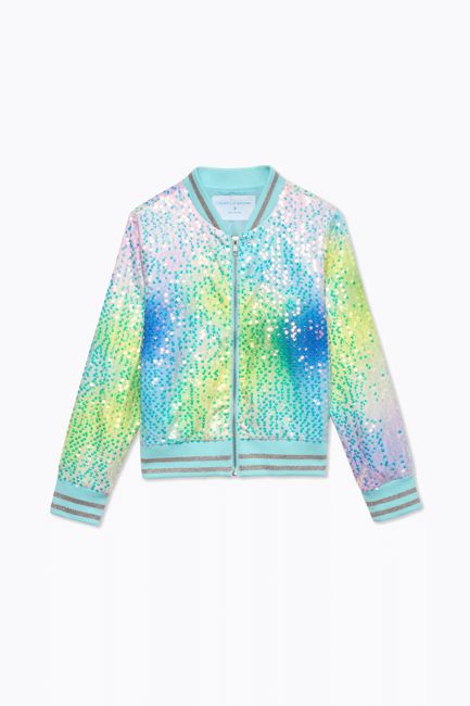 Rainbow Sequin Bomber - FINAL SALE