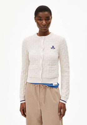 JULIAANAS STRUCTURE CARDIGAN | oatmilk