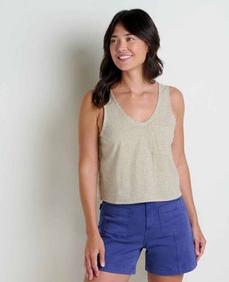 Taj Hemp Button Back Tank