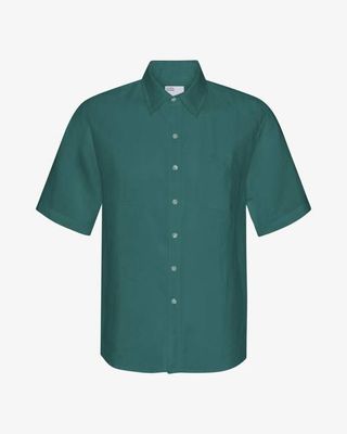 Linen SS Shirt - Ocean Green
