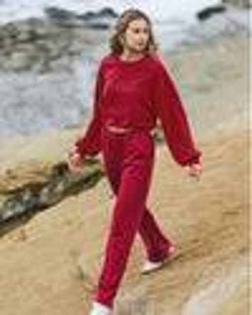 Sedona Bubble Crew | Women's Strawberry Pullover Crewneck | Vuori