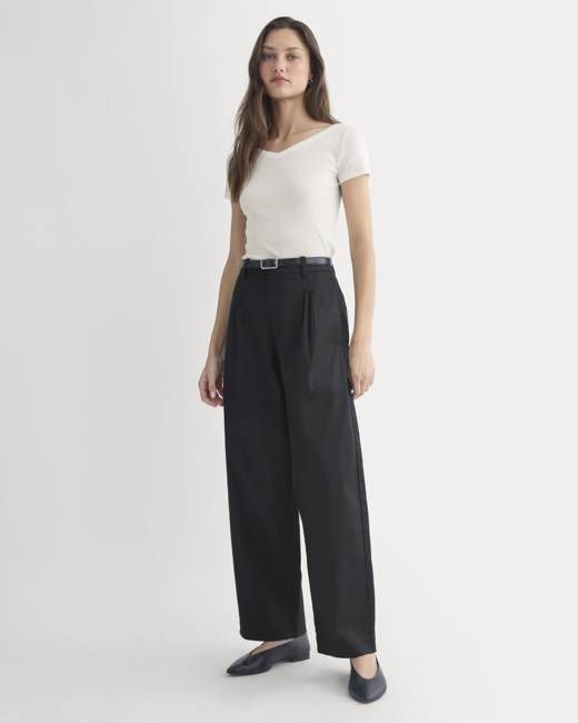 Tailored Drape Balloon Pant | Black