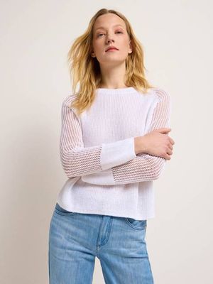 Sweater in knit mix