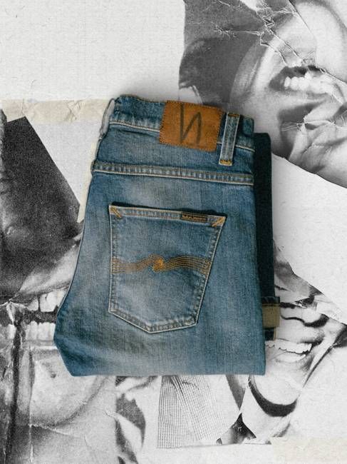 Grim Tim Ghost Selvage slim straight jeans | Nudie Jeans