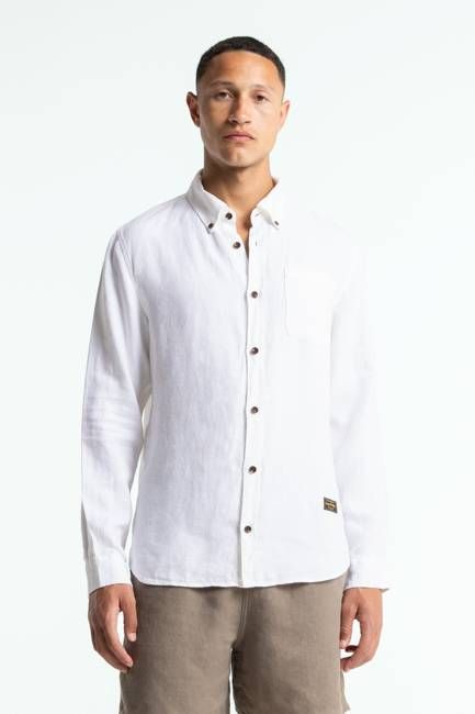 ENDA POCKET | OPTICAL WHITE LINEN