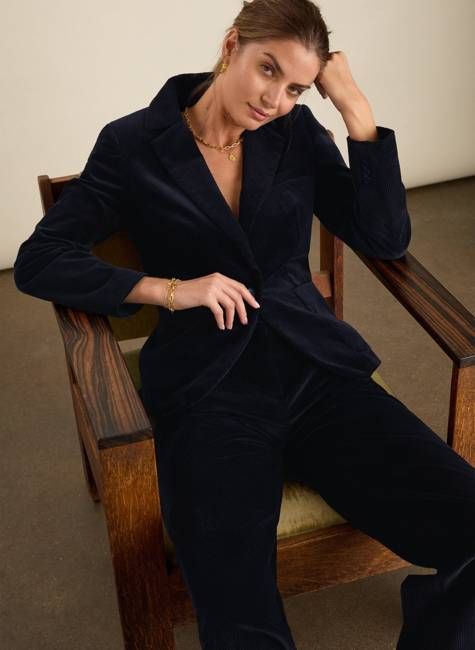 Wanda Organic Cotton Corduroy Blazer