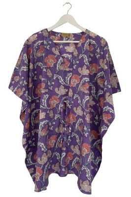 NEW! Block print Kaftan Short No.72