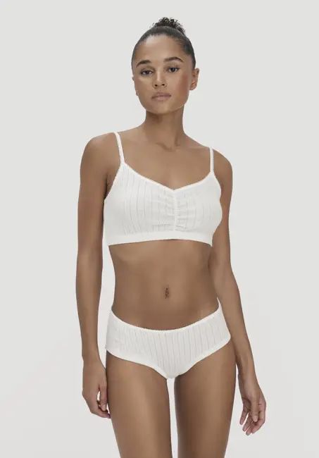 Pointelle bustier PURE COTTON made from pure organic cotton