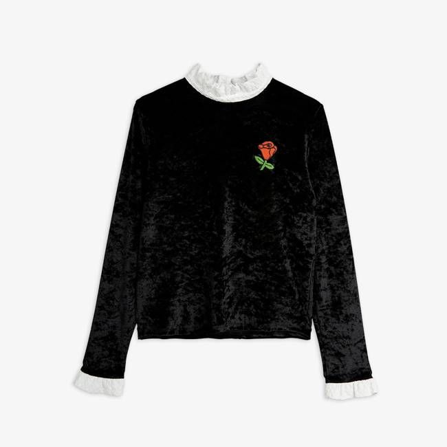 Crushed Velour Adult Long Sleeve T-shirt