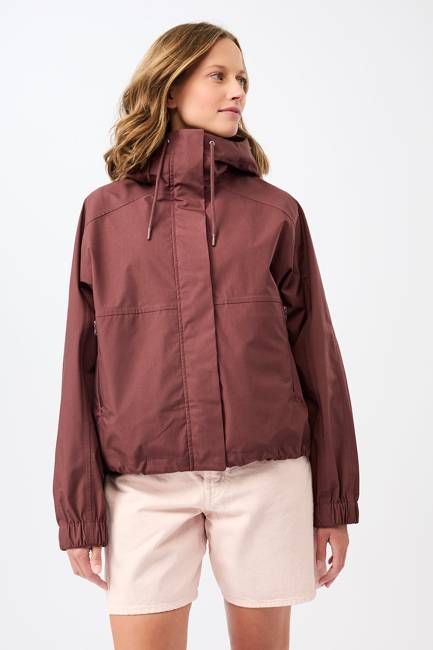 Kurze Regenjacke mit Reissverschlußtasche (Rubywood)