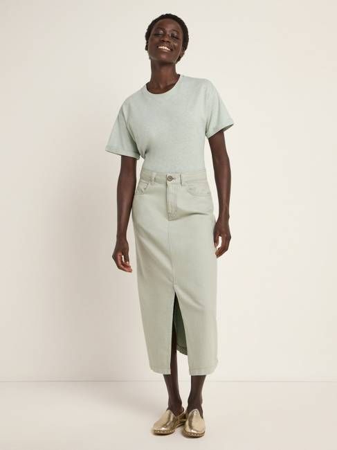 skirt with slit (GOTS)