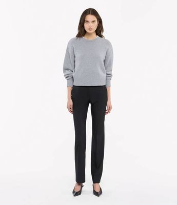 Cashmere Knit Sweatshirt | Heather Grey