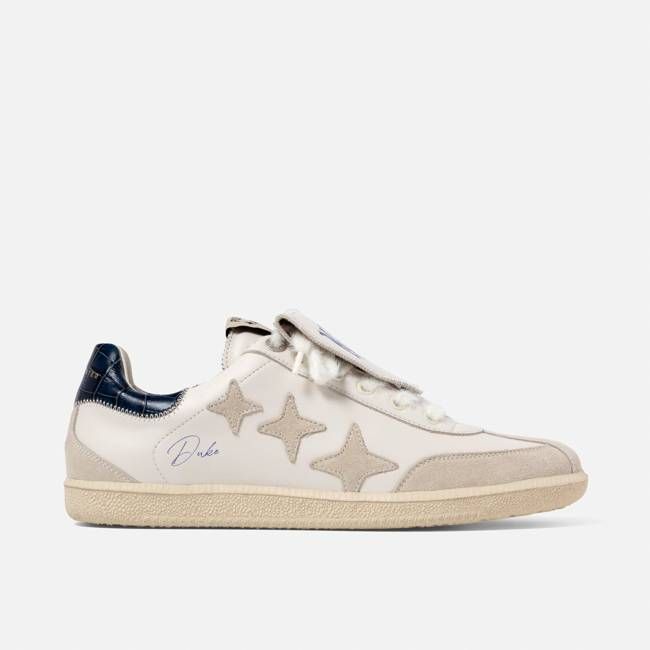 Plus Duke NY White + Navy Sneaker - Men's