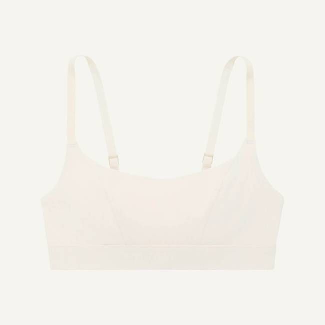 Organic Cotton Tank Bralette in Cloud Nine