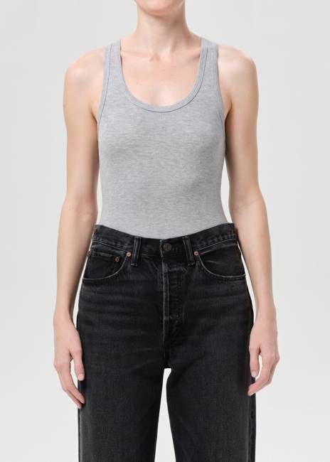 Maria Bodysuit in Grey Heather