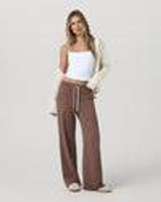 Halo Essential Wideleg Pant | Women's Sable Heather Pant | Vuori