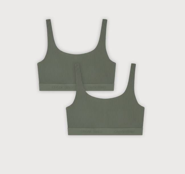 Core Rib Tank Bralette 2-Pack