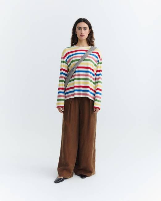 Emily multicolor striped long sleeve t-shirt