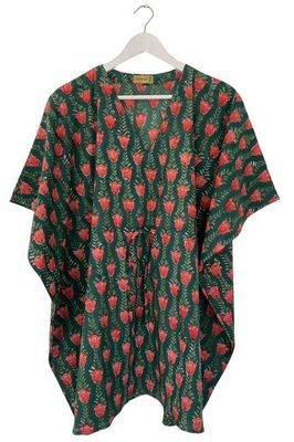 NEW! Block print Kaftan Short No.95