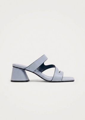 Orielle Baby Blue Leather Sandals