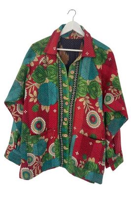 NEW! Vintage Stories Kantha Shacket No. 2