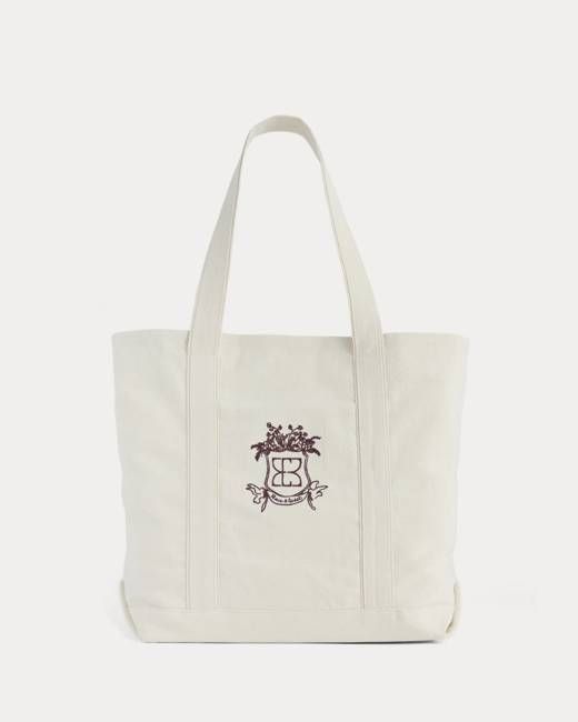 Everlane x Peace & Quiet Canvas Boat Tote | Bone